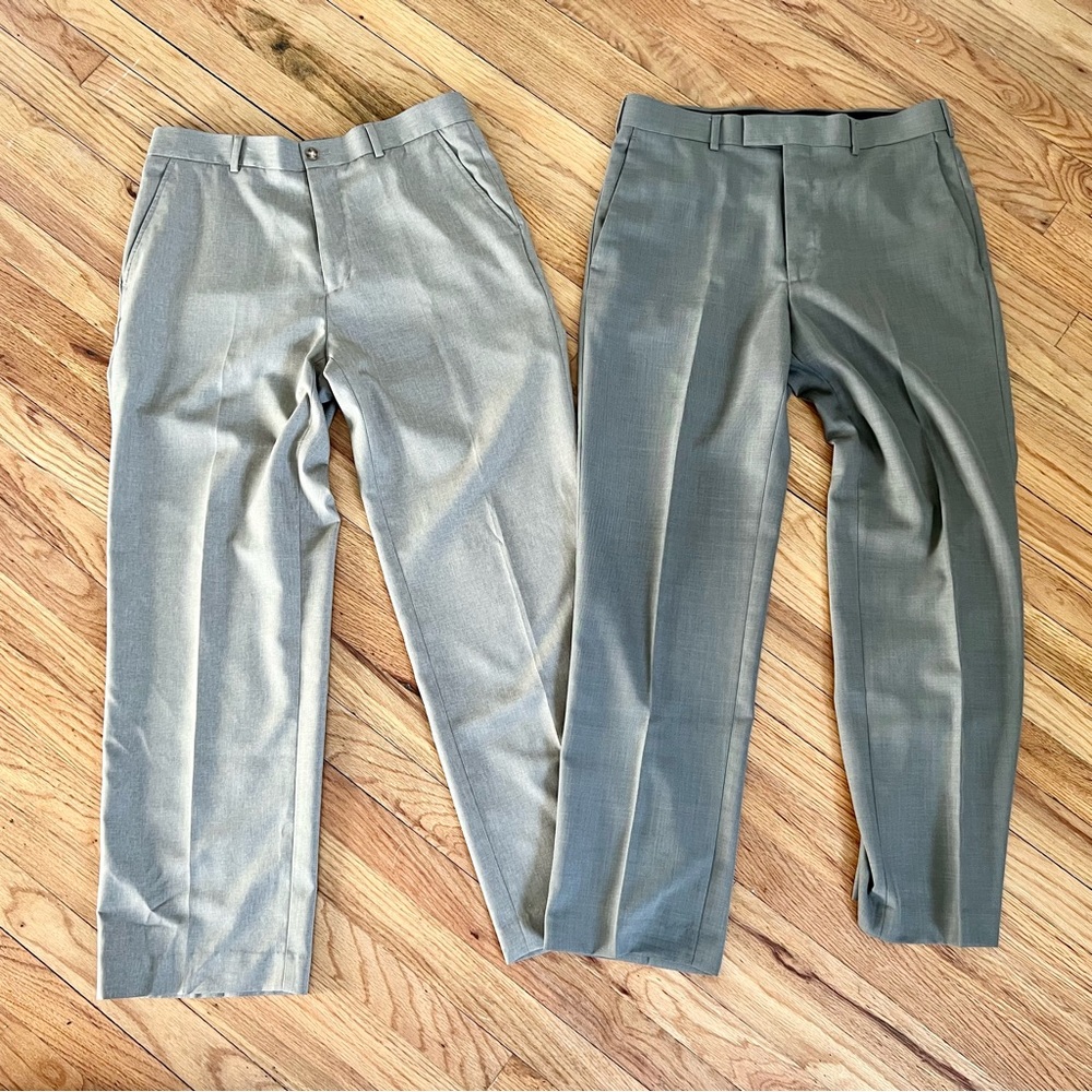 2 Pair Men’s Perry Ellis Dress Pants 32/30
